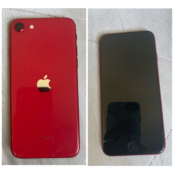IPHONE SE . UNLOCKED CRACKED A LITTLE ON BACK & FRONT . Works PERFECTLY FINE